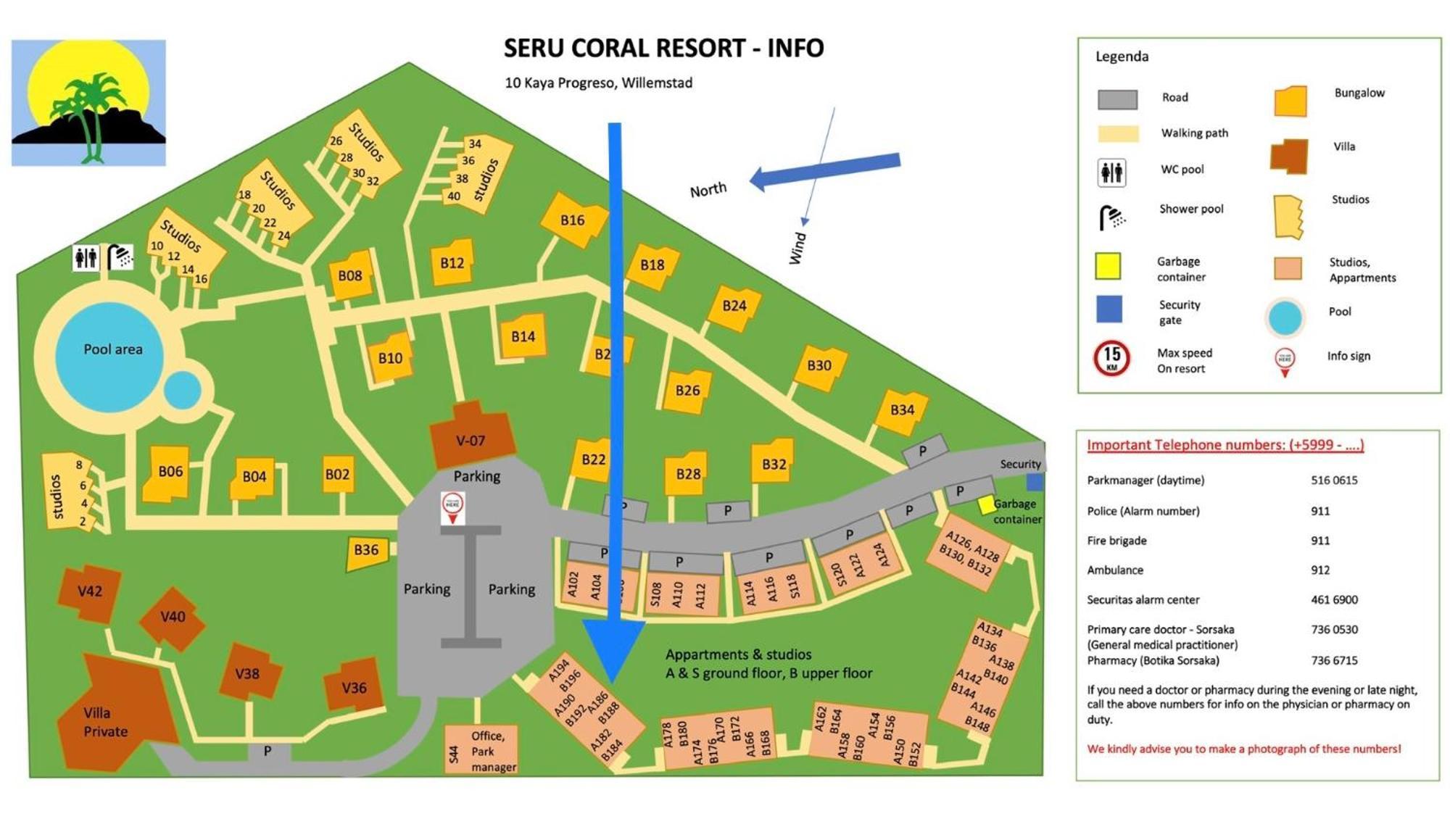 Kas Di Bami A-186 Op Seru Coral Resort - Ruim Appartement Met Groot Zwembad En Tropische Tuin Willemstad Extérieur photo